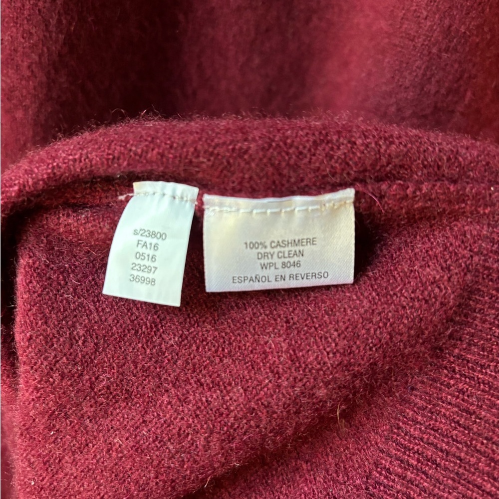 Cashmere Oversized V-Neck Sweater by Club Room - Picture 7 of 9